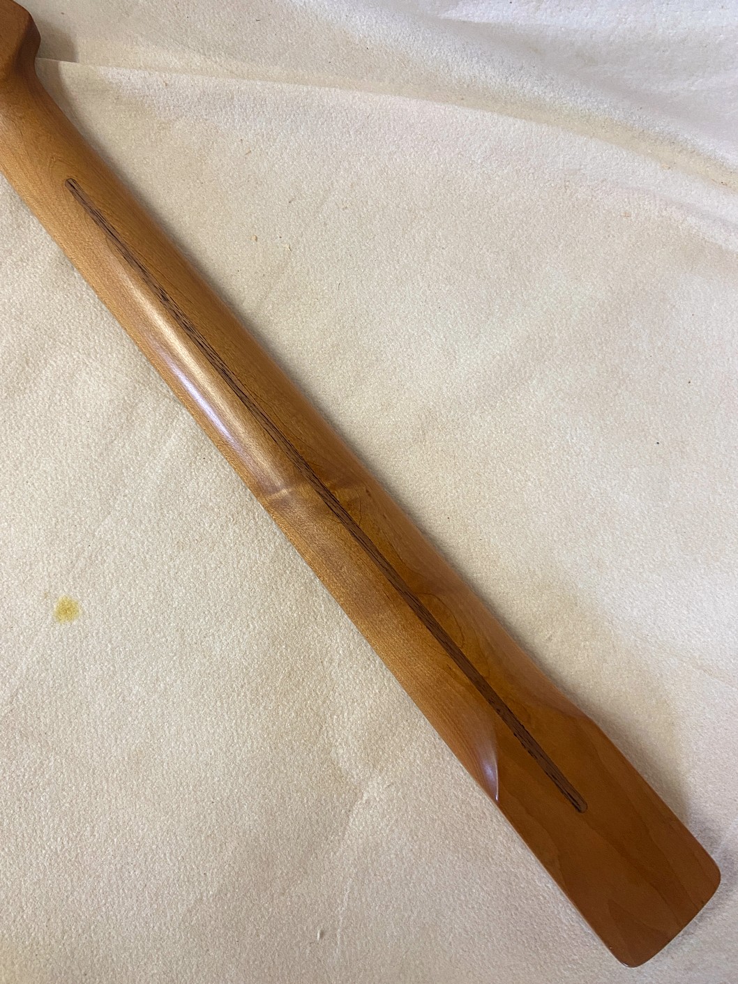 S-Style Replacement Neck / 1 pc. Roasted Maple / Classic C / Gloss / Closet Clean (#GIN-4014) - Image 8