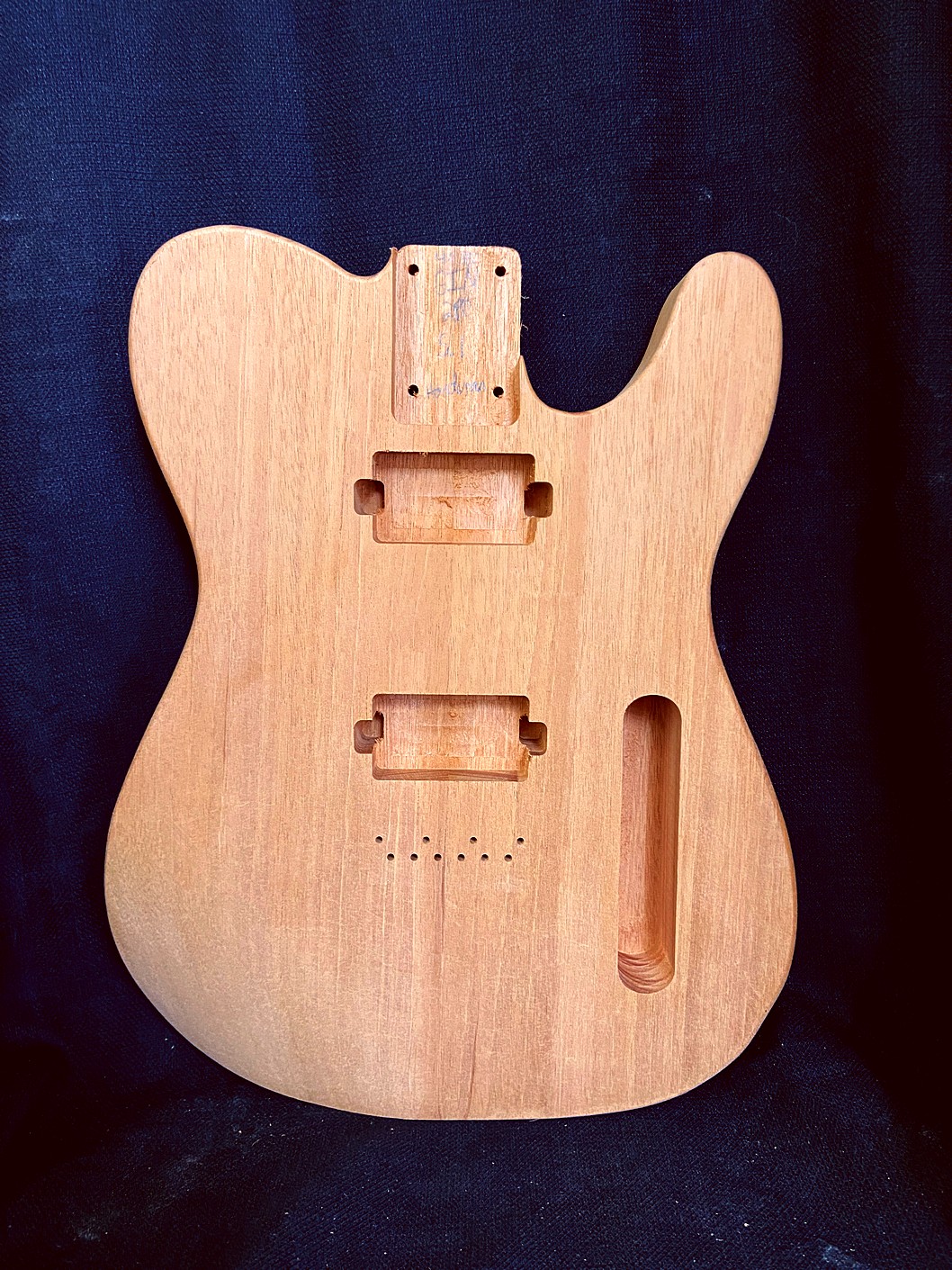T-Style Body / 2 pc. Honduran Mahogany / x2 PAF / Forearm & Tummy Cut (#GIN-4035)