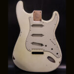 S-Style Body / Alder / 4 lbs. 1 oz. / Nitrocellulose 'Olympic White' / Med. Relic (#GIN-4041)