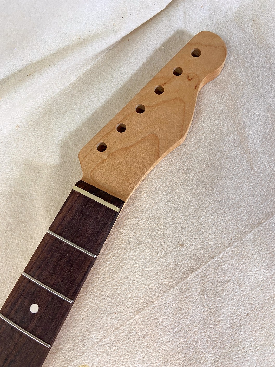 T-Style Replacement Neck / 2 pc. Maple & Indian Rosewood / Danish Oil / Light Relic / Bone Nut (#GIN-4043)