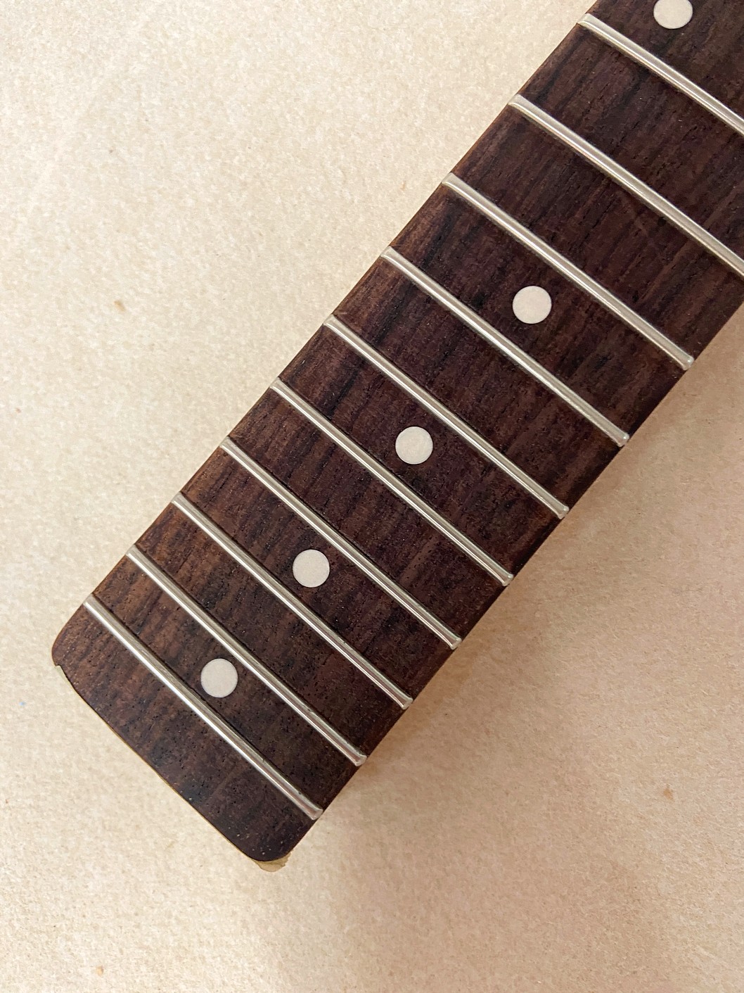 T-Style Replacement Neck / 2 pc. Maple & Indian Rosewood / Danish Oil / Light Relic / Bone Nut (#GIN-4043) - Image 6