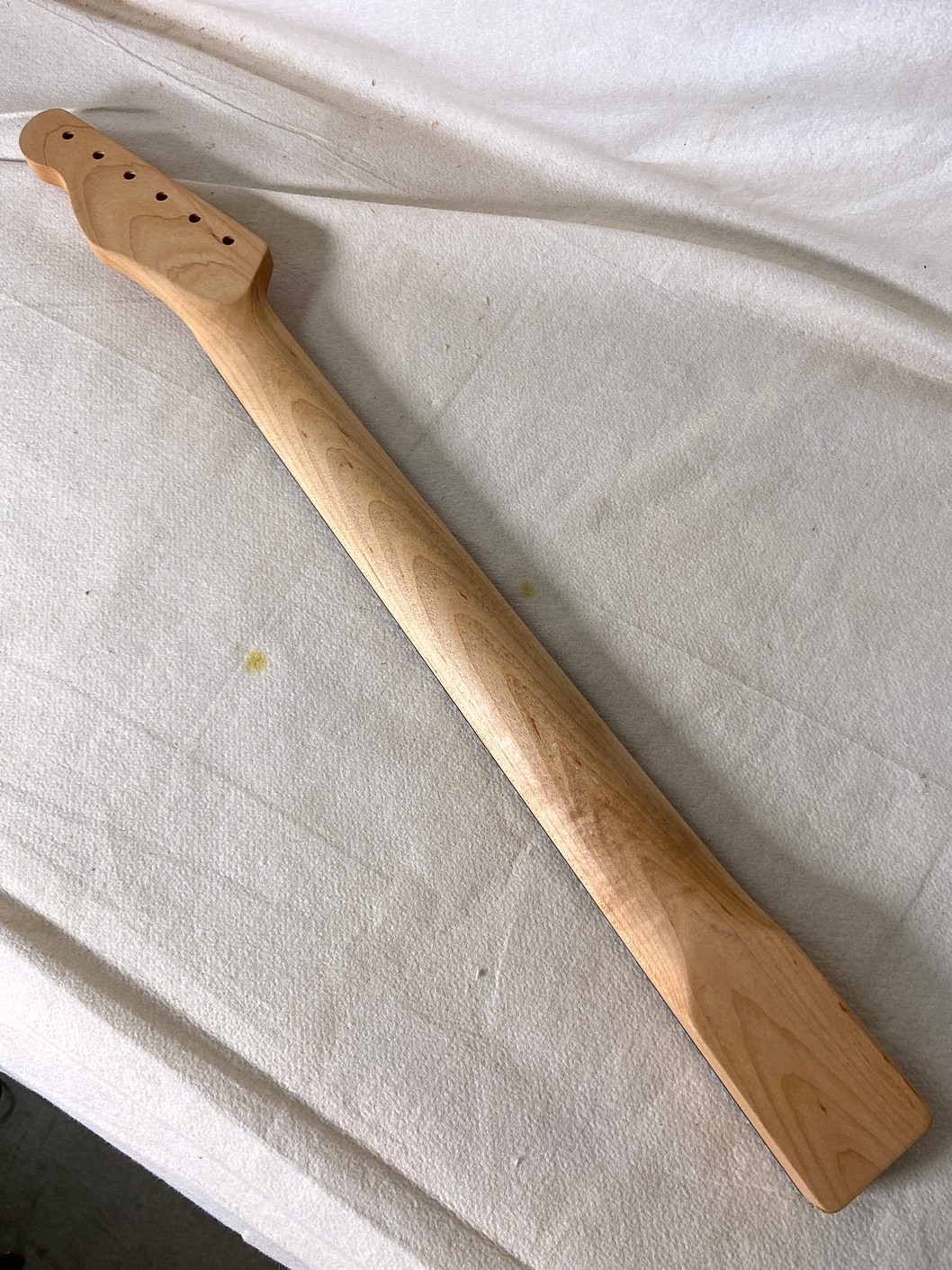 T-Style Replacement Neck / 2 pc. Maple & Indian Rosewood / Danish Oil / Light Relic / Bone Nut (#GIN-4043) - Image 7