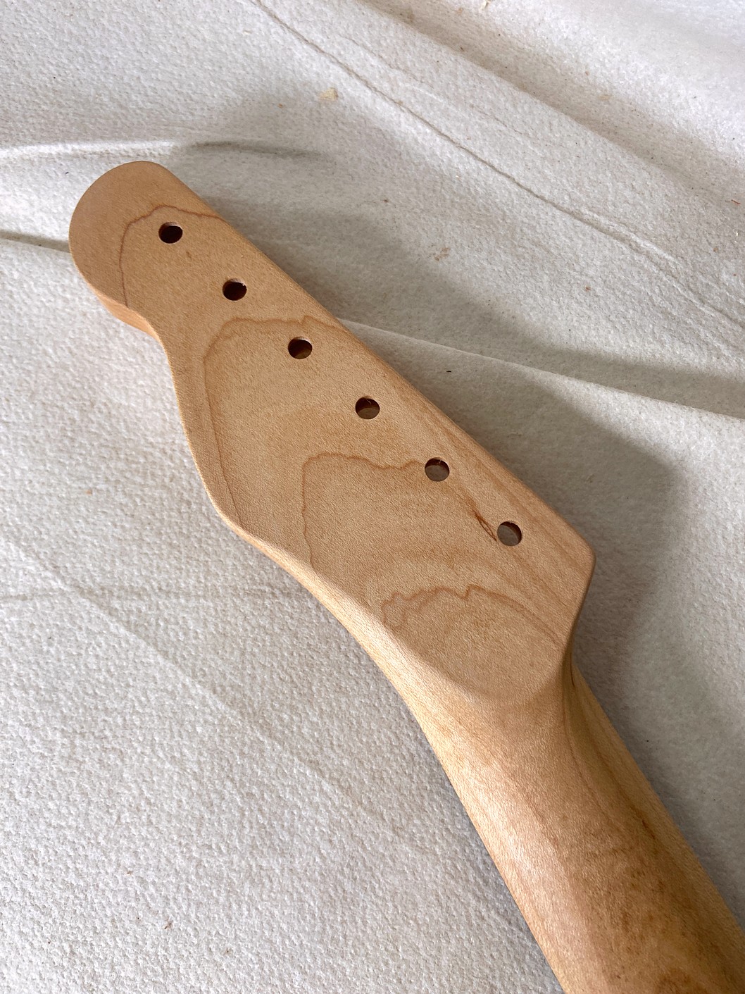 T-Style Replacement Neck / 2 pc. Maple & Indian Rosewood / Danish Oil / Light Relic / Bone Nut (#GIN-4043) - Image 8