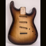 S-Style Body / 1 PC. Ultra Light Swamp Ash / 3 lbs. 5 oz. / Nitrocellulose 'Chocolate Burst' / Light Relic (#GIN-4055)