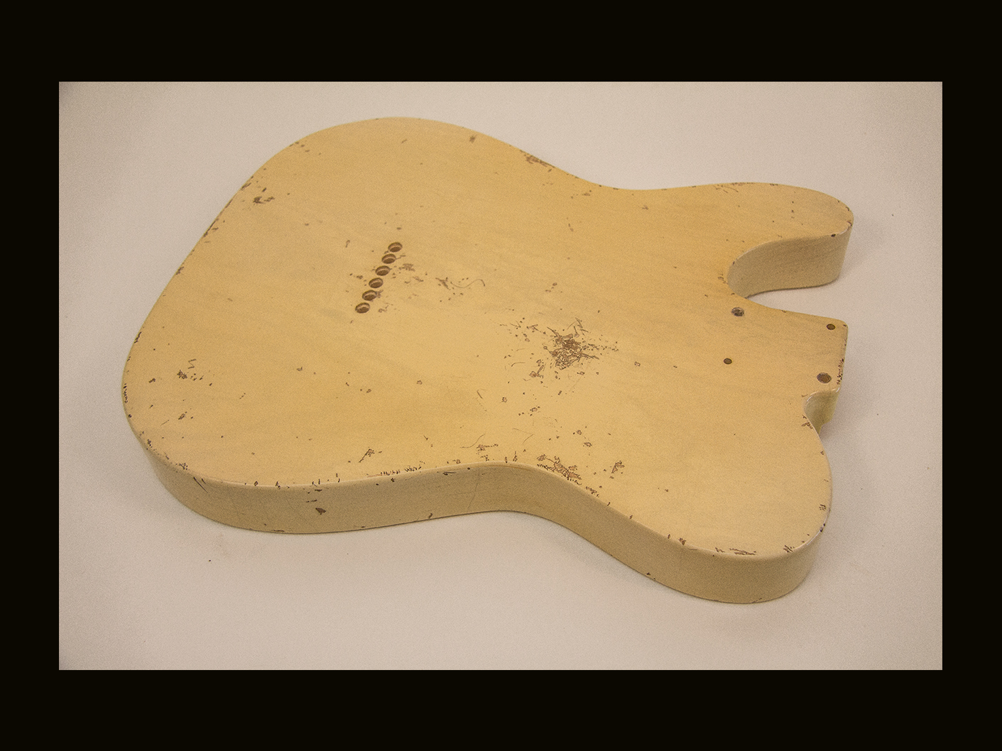 T-Style Body / Swamp Ash / 4 lbs. 5 oz. / Nitrocellulose 'Nicotine Blonde' / Med.- Hvy. Relic (#GIN-4063) - Image 3