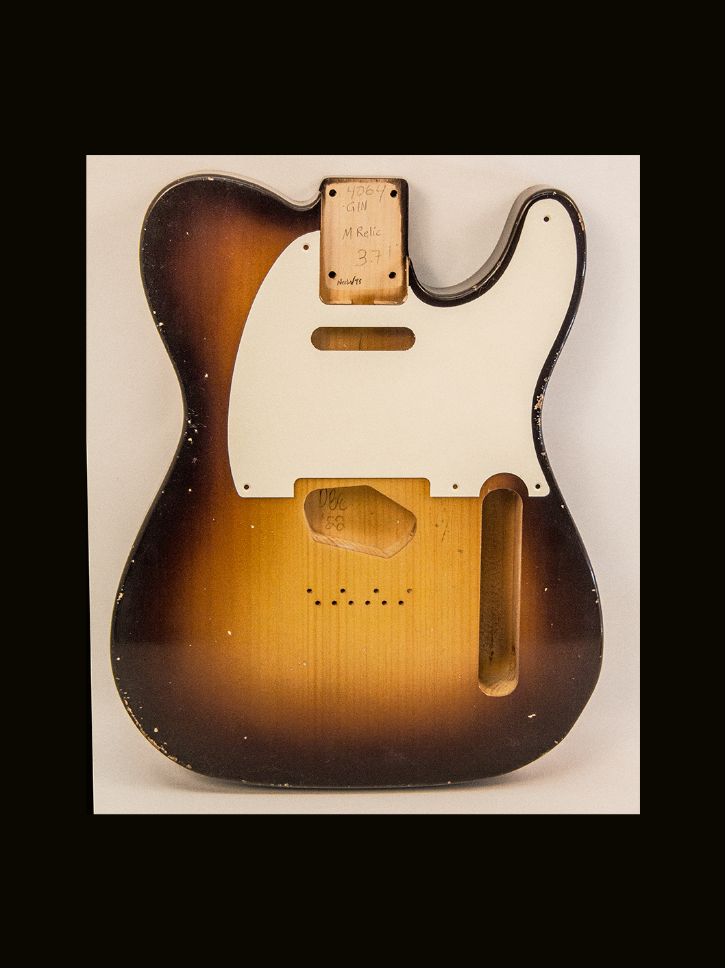 T-Style Body / Pine / 3 lbs. 7 oz. / Nitrocellulose 'Chocolate Burst'/ Med. Relic (#GIN-4064)