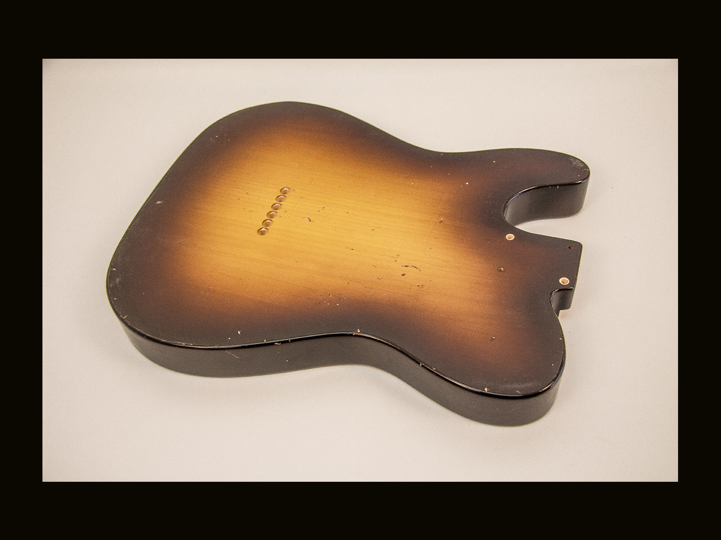 T-Style Body / Pine / 3 lbs. 7 oz. / Nitrocellulose 'Chocolate Burst'/ Med. Relic (#GIN-4064) - Image 3