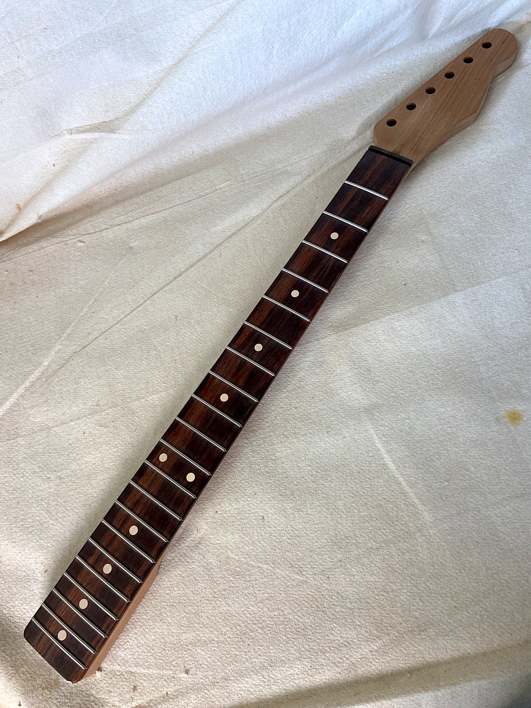 T-Style Replacement Neck / 2 pc. Roasted Maple & Madagascar Rosewood / Classic C (#GIN-4070) - Image 2