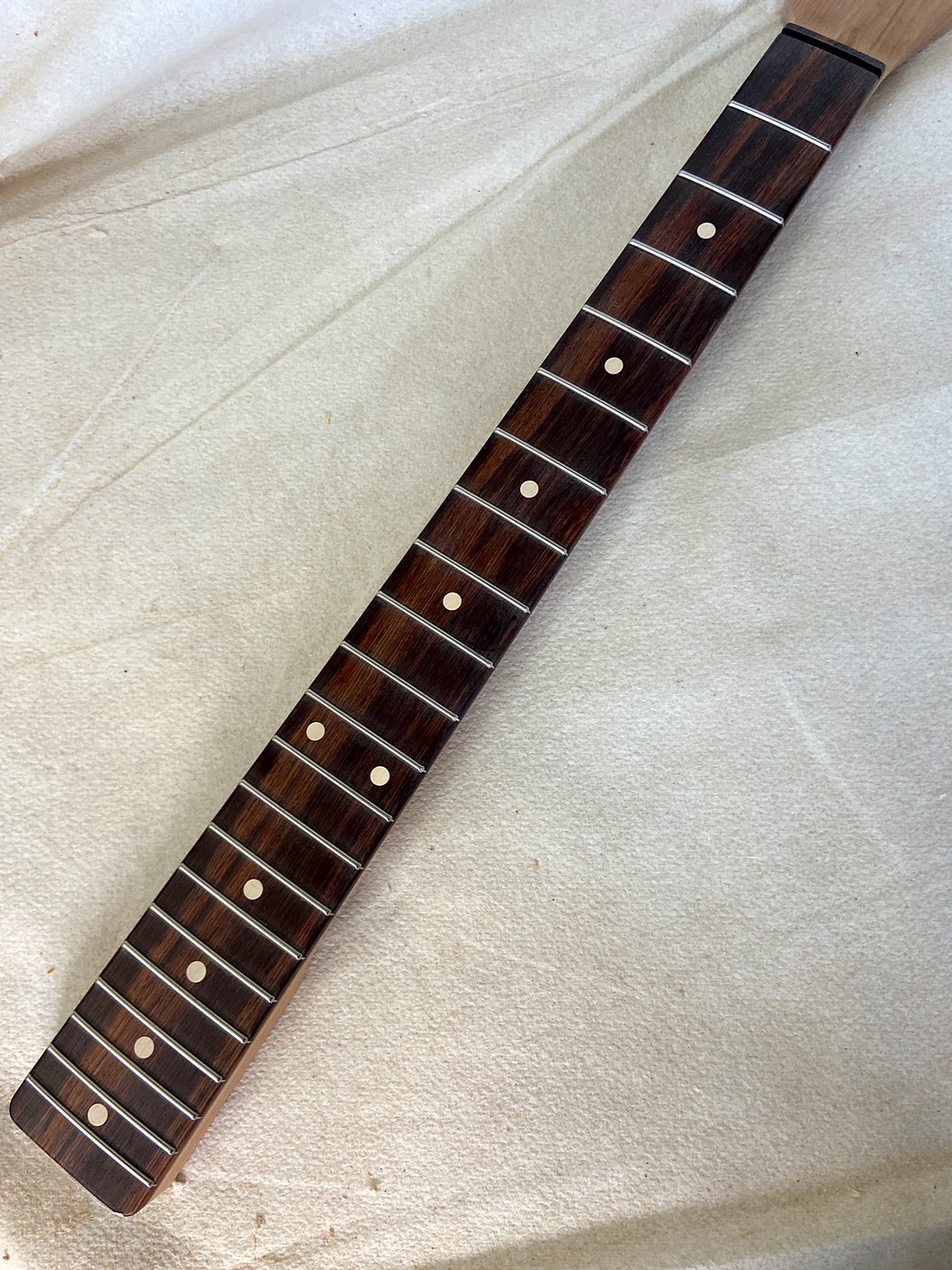 T-Style Replacement Neck / 2 pc. Roasted Maple & Madagascar Rosewood / Classic C (#GIN-4070) - Image 5