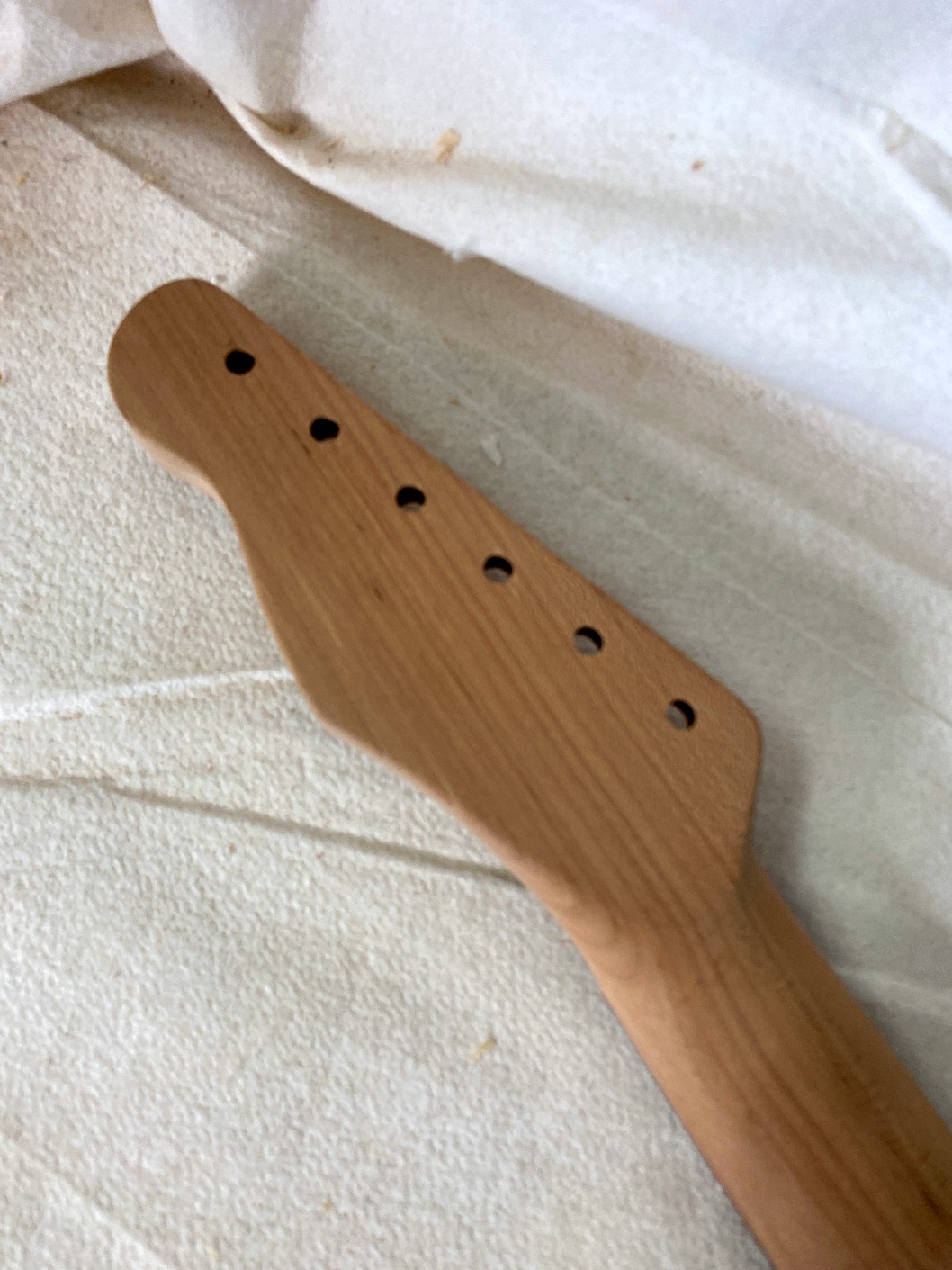 T-Style Replacement Neck / 2 pc. Roasted Maple & Madagascar Rosewood / Classic C (#GIN-4070) - Image 8