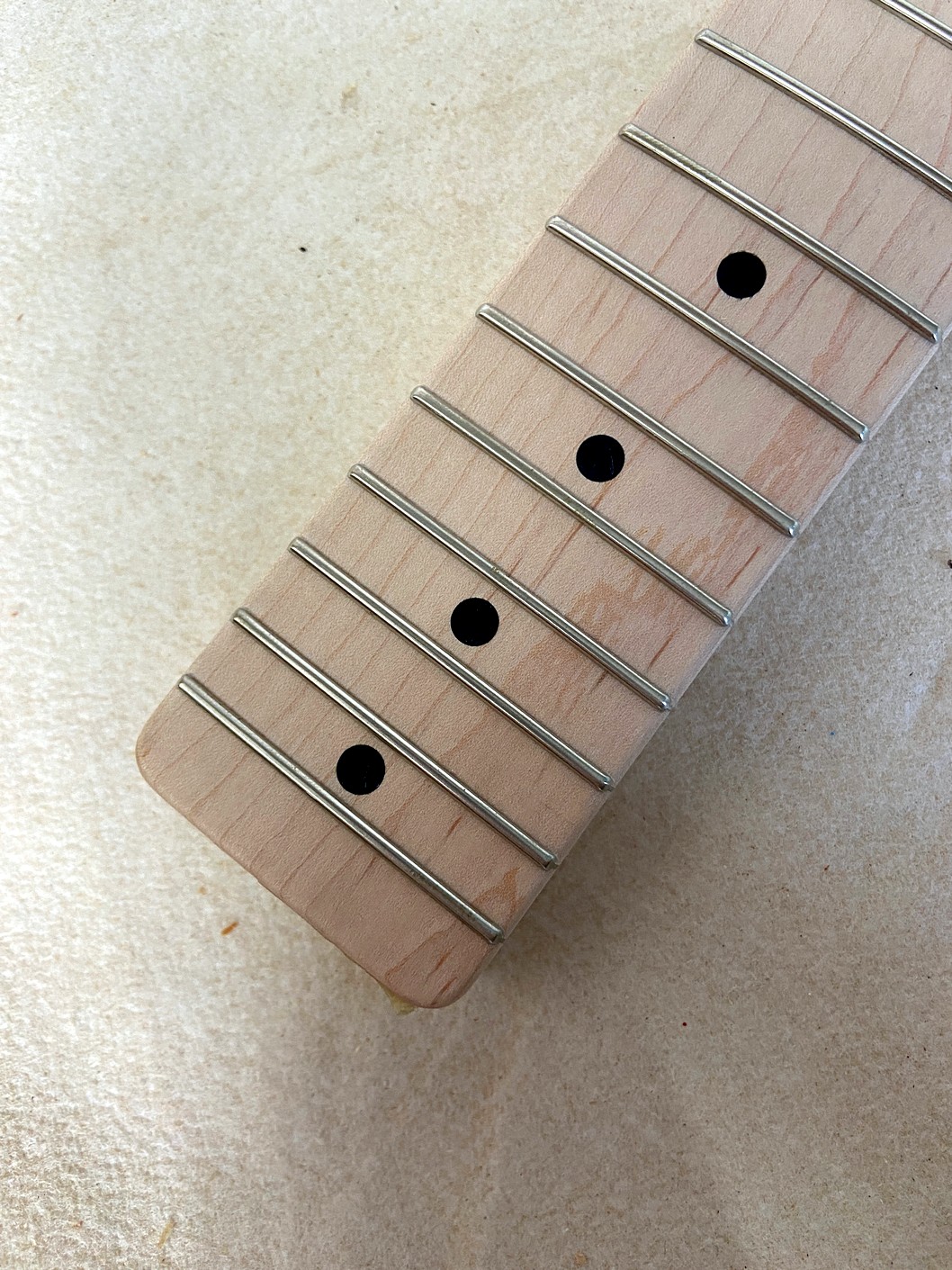 T-Style Replacement Neck / 2 pc. Maple (No Skunk Stripe) / Classic C (#GIN-4071) - Image 5