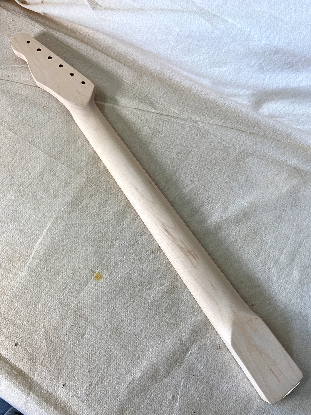 T-Style Replacement Neck / 2 pc. Maple (No Skunk Stripe) / Classic C (#GIN-4071) - Image 6