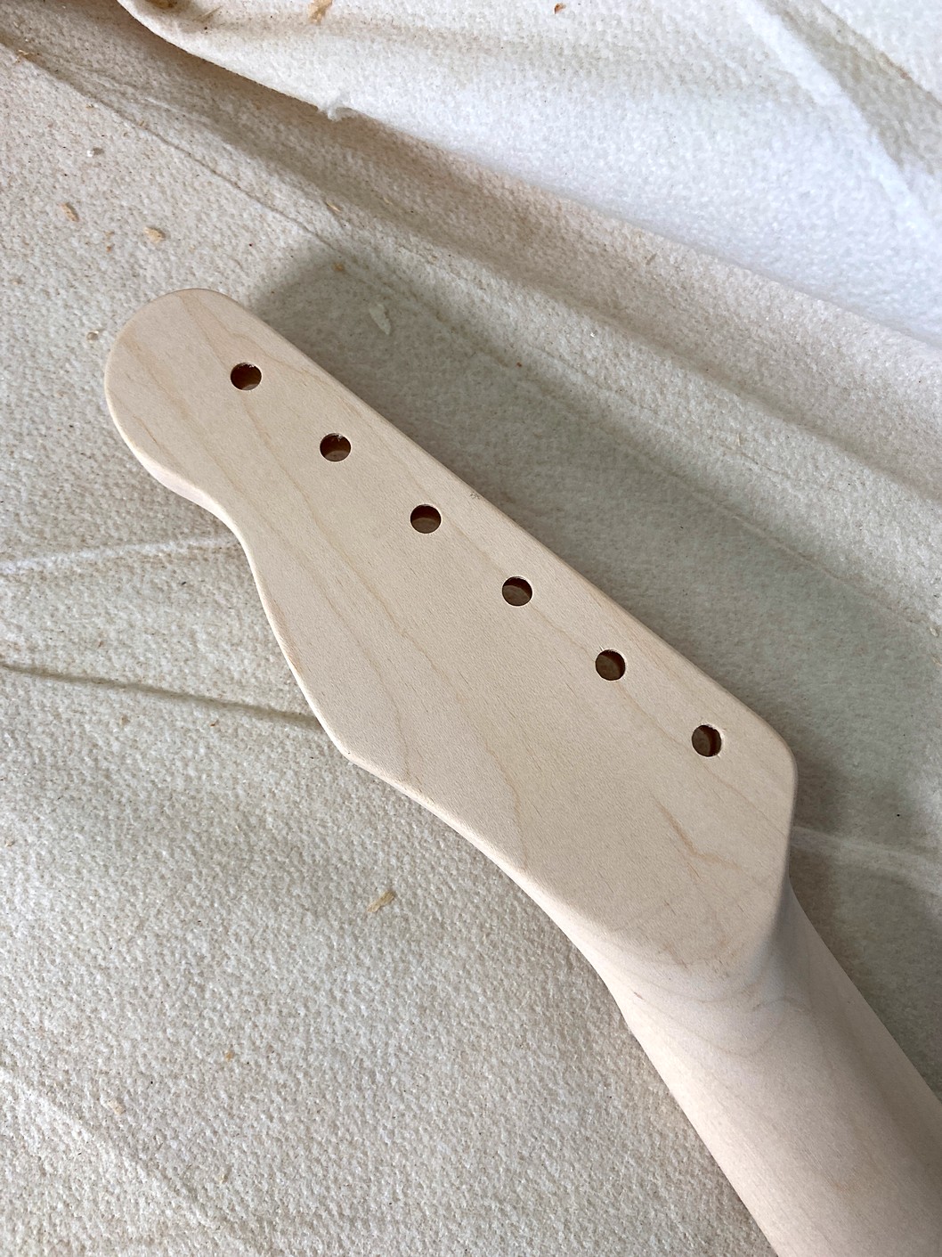 T-Style Replacement Neck / 2 pc. Maple (No Skunk Stripe) / Classic C (#GIN-4071) - Image 7