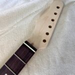 T-Style LEFTY Replacement Neck / 2 pc. Maple & Indian Rosewood / Classic C / 10mm Tuners / Slotted Bone Nut (#GIN-4072)
