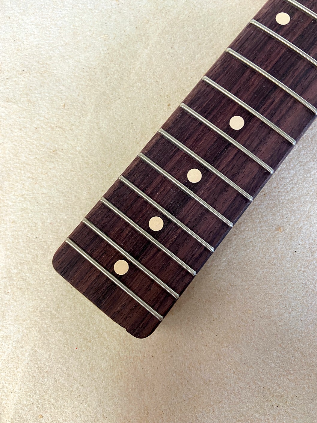 T-Style Replacement Neck / 2 pc. Roasted 1/4 Sawn Maple & Indian Rosewood / Slim C (#GIN-4073) - Image 5