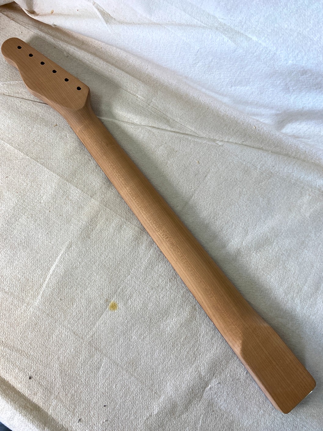 T-Style Replacement Neck / 2 pc. Roasted 1/4 Sawn Maple & Indian Rosewood / Slim C (#GIN-4073) - Image 6