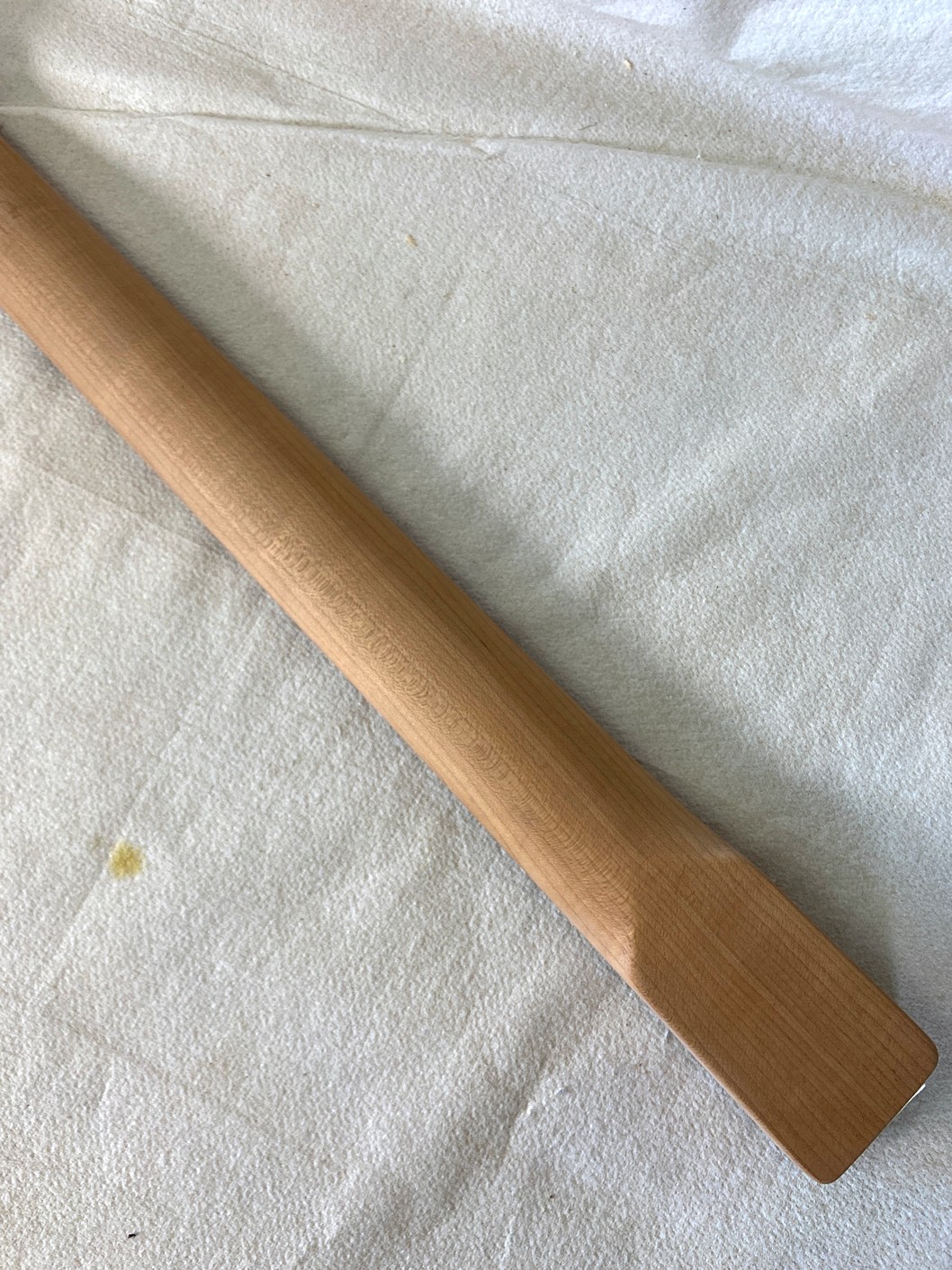 T-Style Replacement Neck / 2 pc. Roasted 1/4 Sawn Maple & Indian Rosewood / Slim C (#GIN-4073) - Image 8
