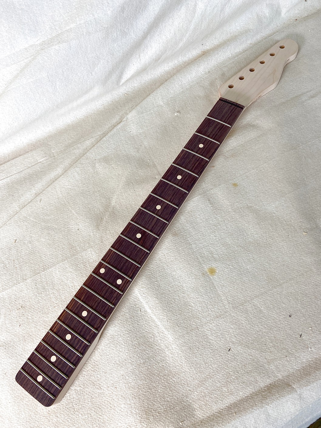 T-Style Replacement Neck / 2 pc. Maple & Indian Rosewood / Classic C (#GIN-4084) - Image 2