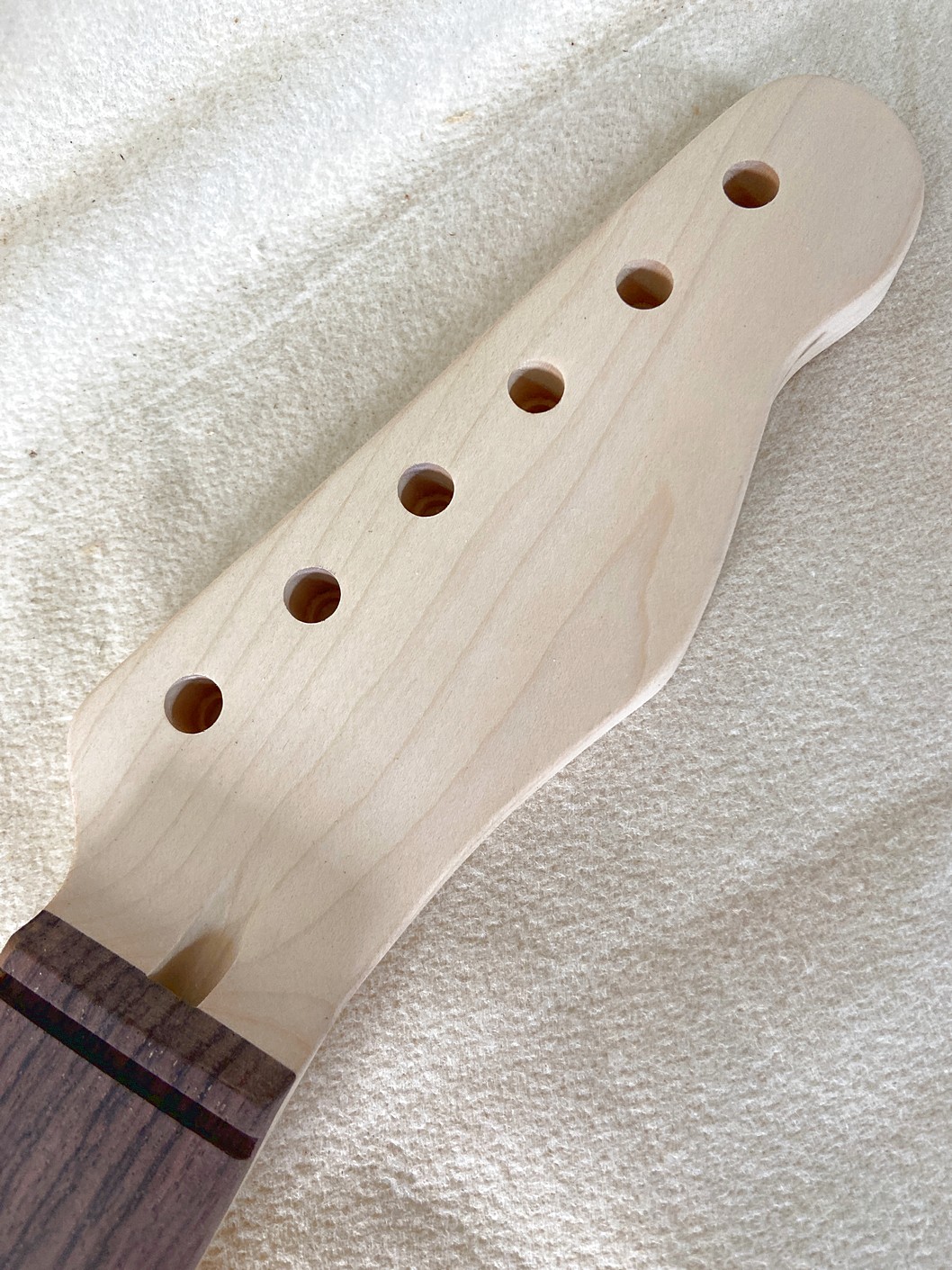 T-Style Replacement Neck / 2 pc. Maple & Indian Rosewood / Classic C (#GIN-4084) - Image 3