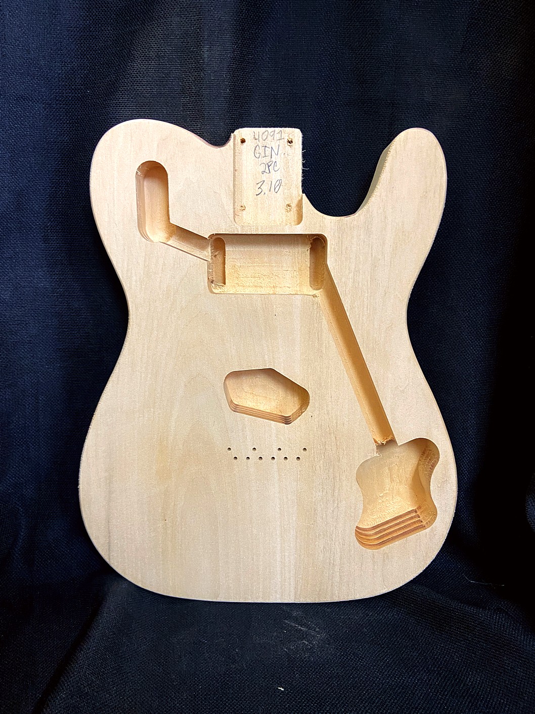 T-Style Custom Body / 2 pc. Basswood / 3 lbs. 10 oz. (#GIN-4091)
