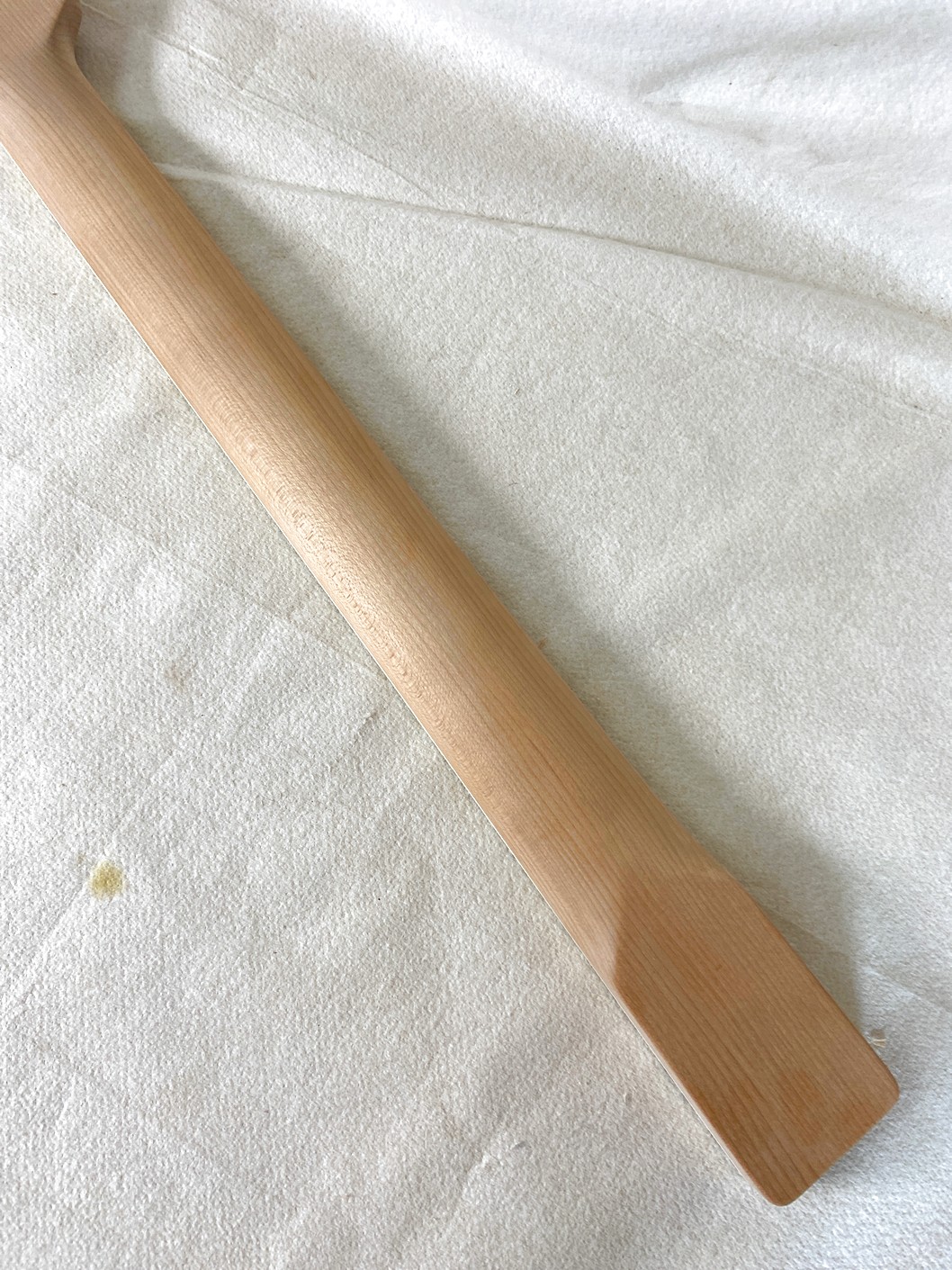 T-Style Replacement Neck / 2 pc. Roasted 1/4 Sawn Maple & Indian Rosewood / Cream Binding / Chunky C (#GIN-4109) - Image 8