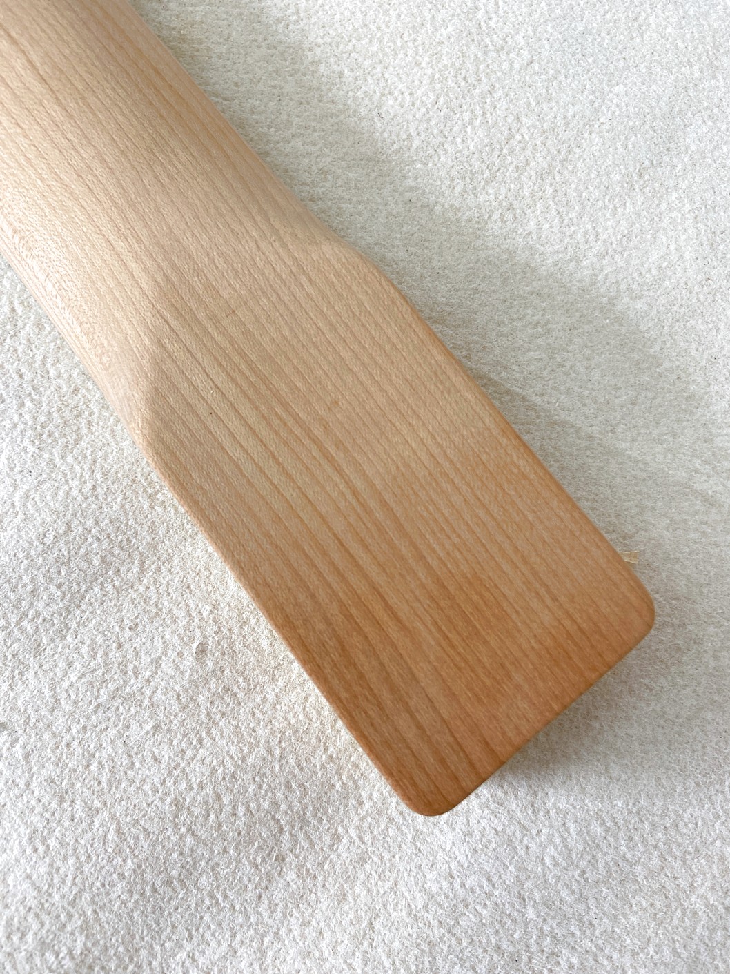 T-Style Replacement Neck / 2 pc. Roasted 1/4 Sawn Maple & Indian Rosewood / Cream Binding / Chunky C (#GIN-4109) - Image 9