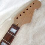 S-Style Replacement Neck / 2 pc. Roasted Maple & Madagascar Rosewood / MOP Blocks / Chunky C (#GIN-4111)