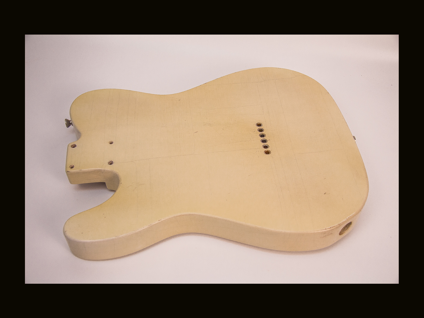T-Style Body - Partially Assembled - Parts Included! / Paulownia / 2 lbs. 12 oz. / Nitrocellulose 'Nicotine Blonde' / Light Relic (#GIN-4118) (S) - Image 7