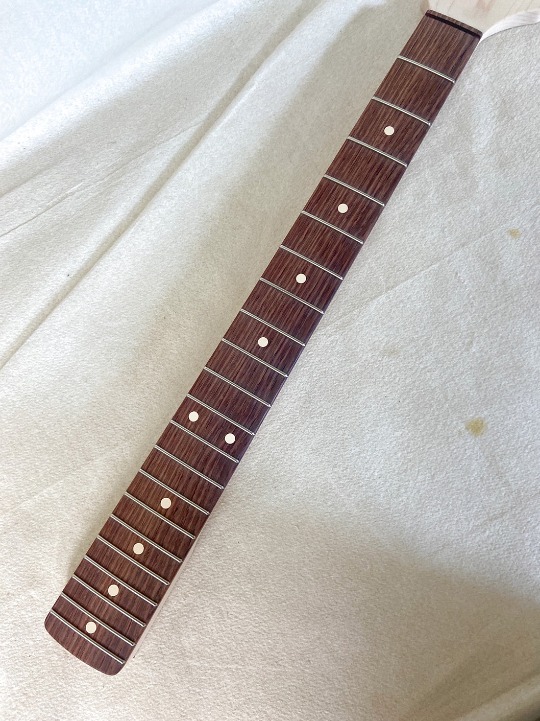 S-Style Replacement Neck / 2 pc. Maple & Madagascar Rosewood / Chunky C (#GIN-4122) - Image 4