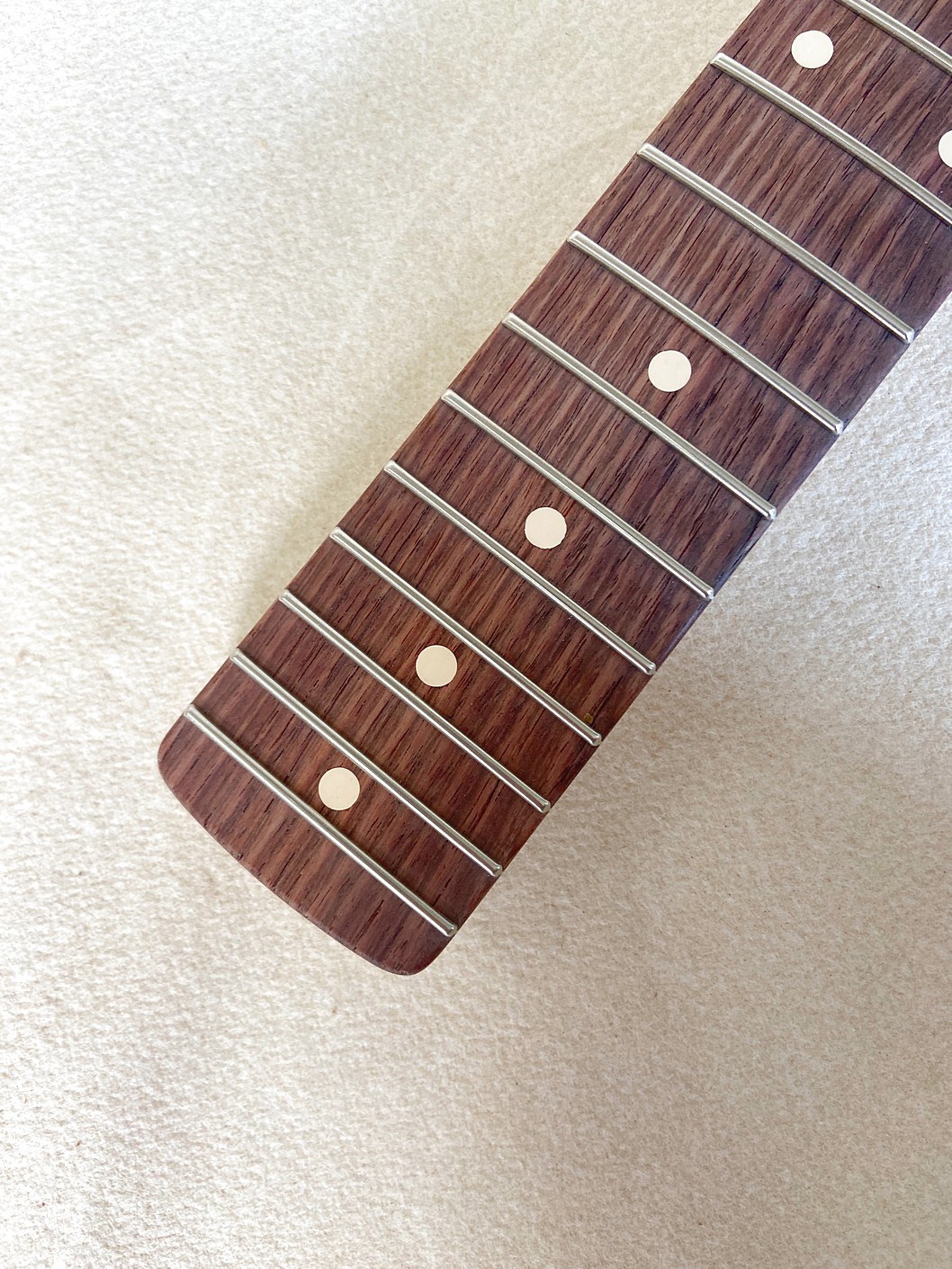 S-Style Replacement Neck / 2 pc. Maple & Madagascar Rosewood / Chunky C (#GIN-4122) - Image 5