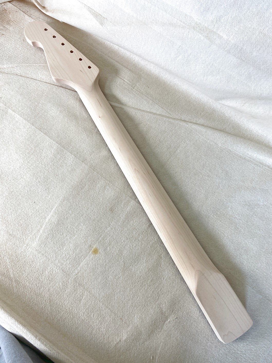 S-Style Replacement Neck / 2 pc. Maple & Madagascar Rosewood / Chunky C (#GIN-4122) - Image 6