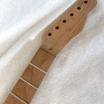 T-Style Replacement Neck / 1 pc. Roasted Maple w/ Flame Maple Skunk Stripe / No Top Dots / Classic C (#GIN-4123)