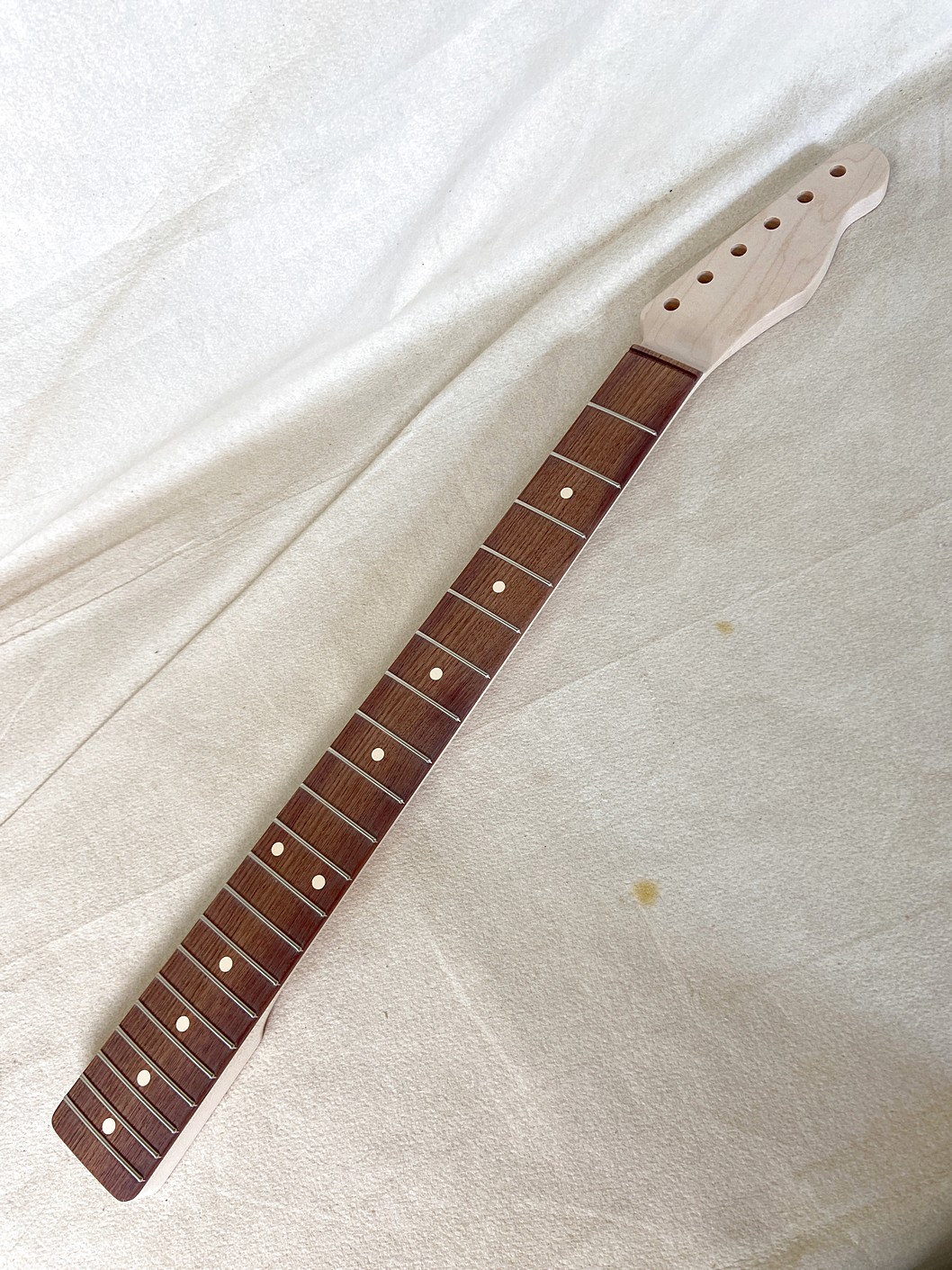 T-Style Replacement Neck / 2 pc. Maple & Madagascar Rosewood / Chunky C+ (#GIN-4138-N) - Image 2