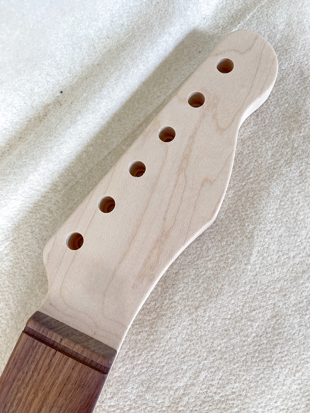 T-Style Replacement Neck / 2 pc. Maple & Madagascar Rosewood / Chunky C+ (#GIN-4138-N) - Image 3