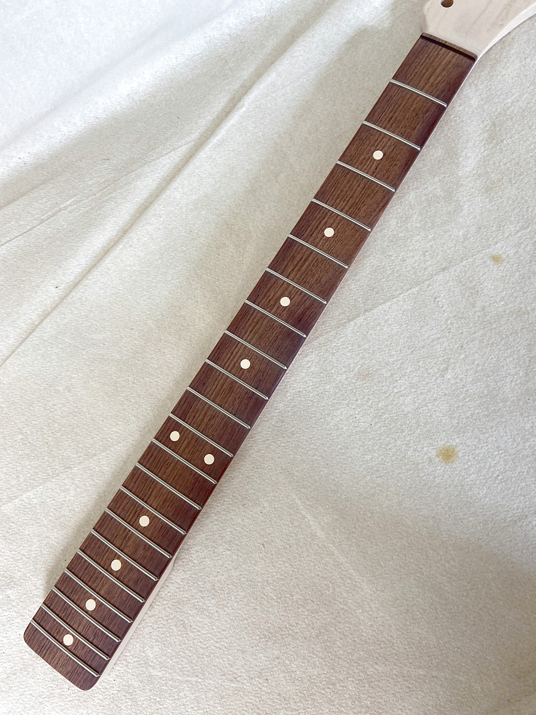 T-Style Replacement Neck / 2 pc. Maple & Madagascar Rosewood / Chunky C+ (#GIN-4138-N) - Image 4