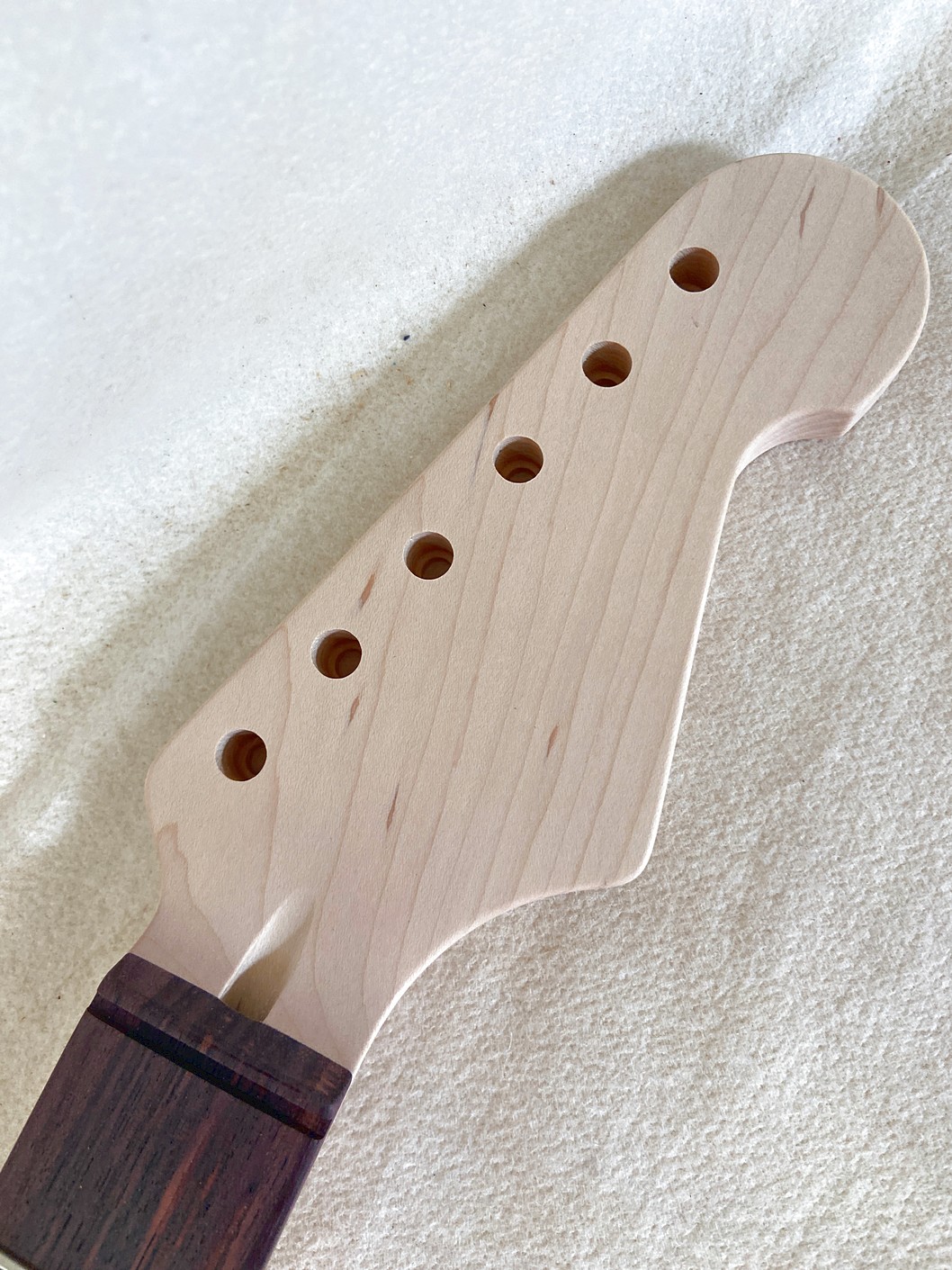 S-Style Replacement Neck / 2 pc. Maple & Indian Rosewood / Chunky C (#GIN-4140) - Image 3