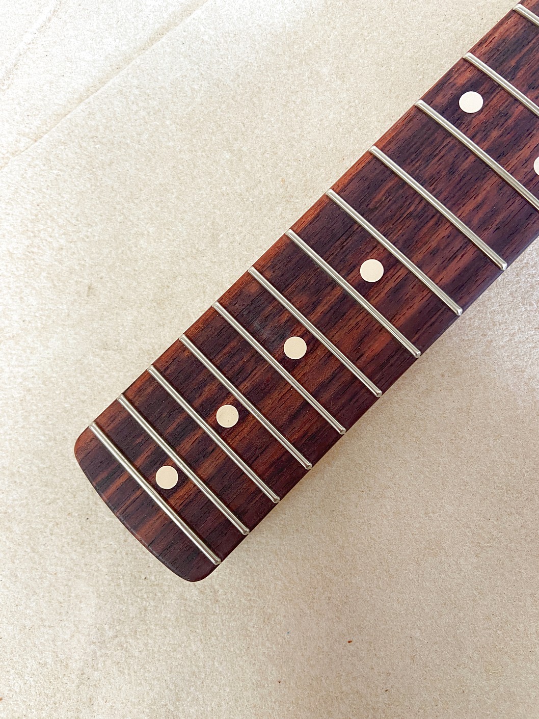 S-Style Replacement Neck / 2 pc. Maple & Indian Rosewood / Chunky C (#GIN-4140) - Image 5