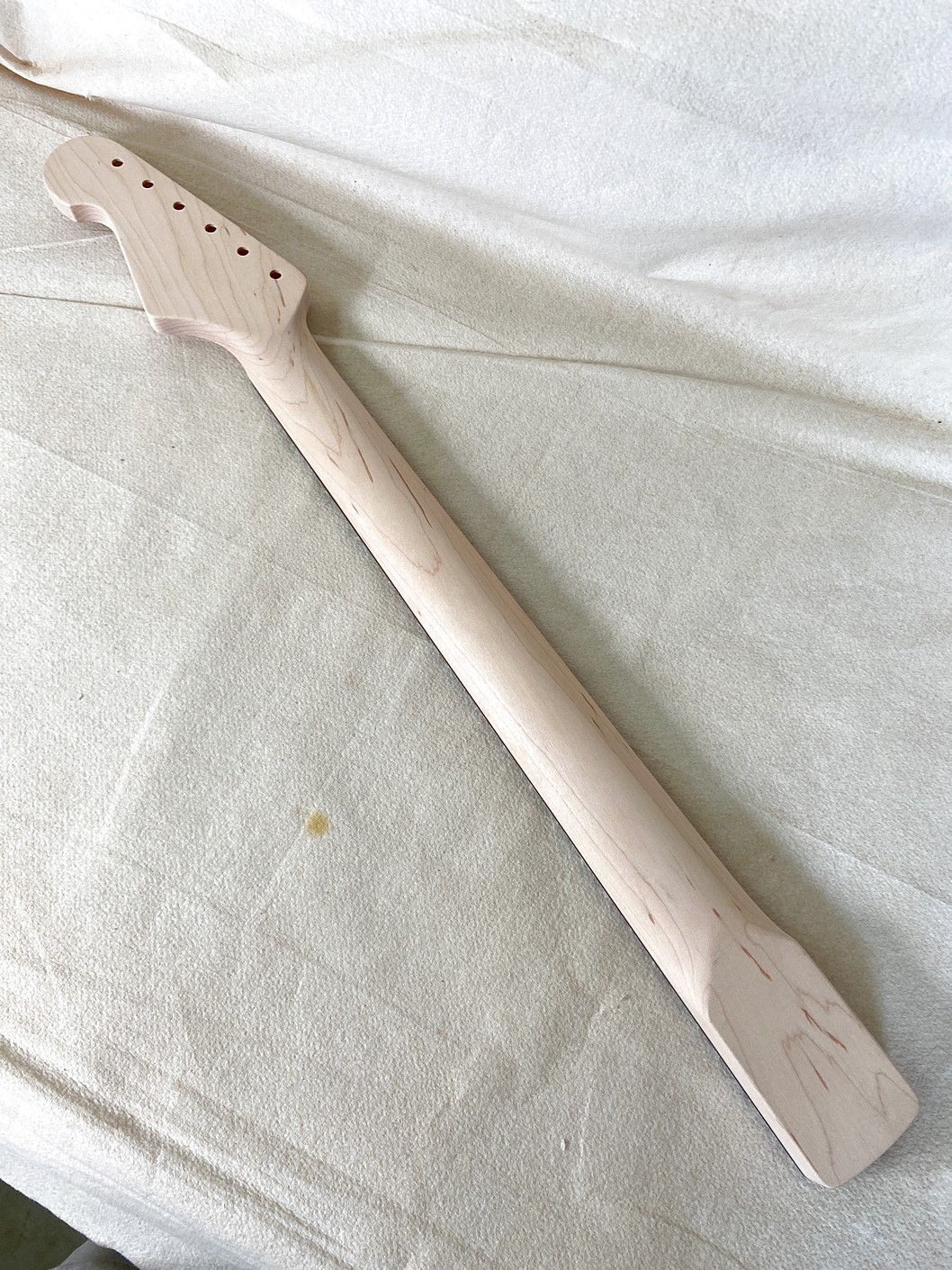 S-Style Replacement Neck / 2 pc. Maple & Indian Rosewood / Chunky C (#GIN-4140) - Image 6