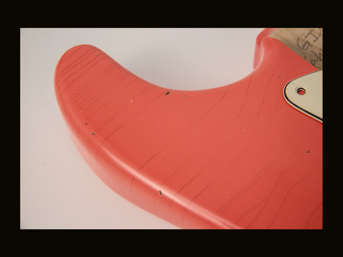 S-Style Body / Alder / 3 lbs. 14 oz. / Nitrocellulose 'Tahitian Coral'/ Med.-Light Relic (#GIN-4141) - Image 5