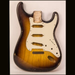 S-Style Body / 1 PC. Ultra Light Swamp Ash / 3 lbs. 5 oz. / Nitrocellulose 'Chocolate Burst' / Med. Relic (#GIN-4147)