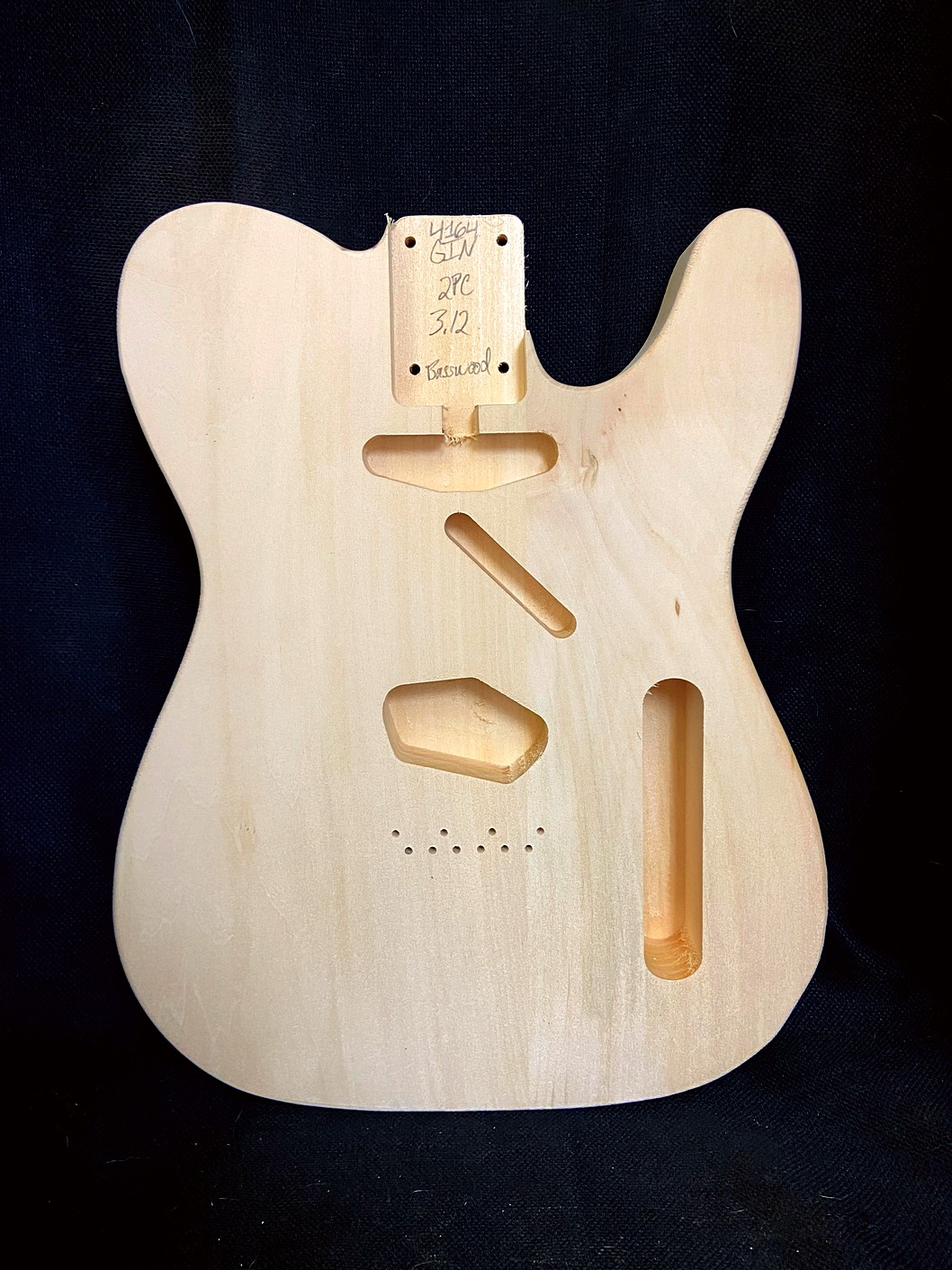 T-Style Body / 2 pc. Basswood / 3 lbs. 12 oz. (#GIN-4164)