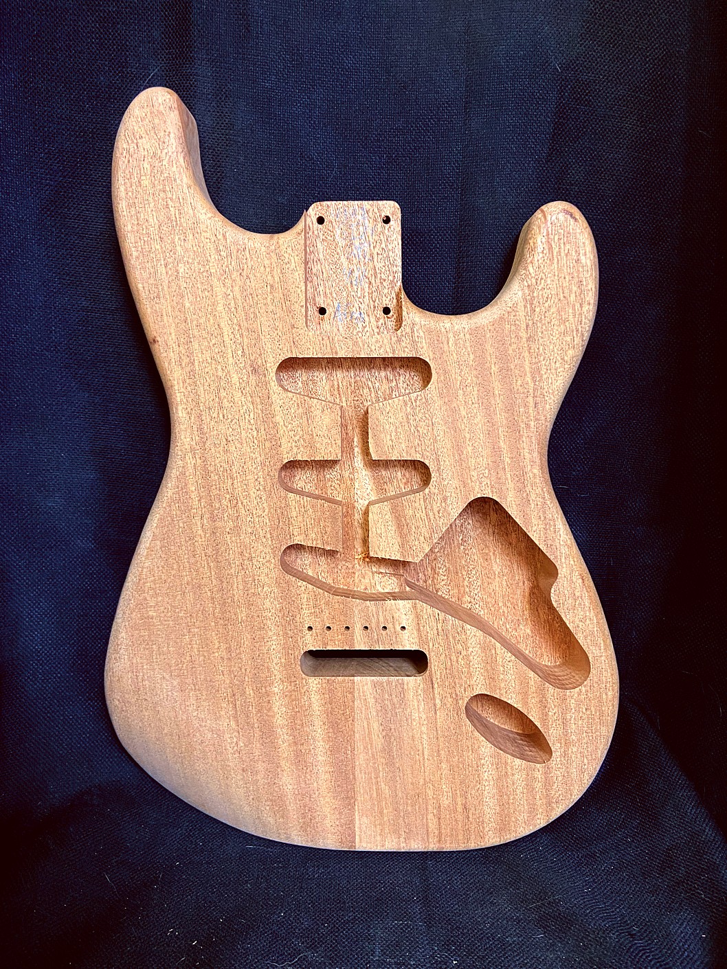 S-Style Body / 2 pc. African Mahogany (#GIN-4181)