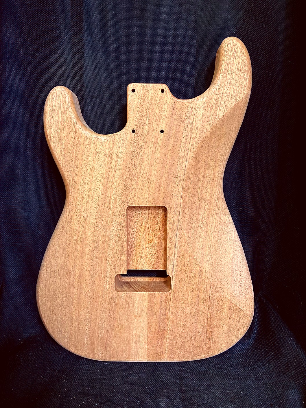 S-Style Body / 2 pc. African Mahogany (#GIN-4181) - Image 2