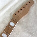 T-Style Replacement Neck / 1 pc. Roasted Maple w/ Parchment Binding / MOP Blocks / Classic C (#GIN-4207)